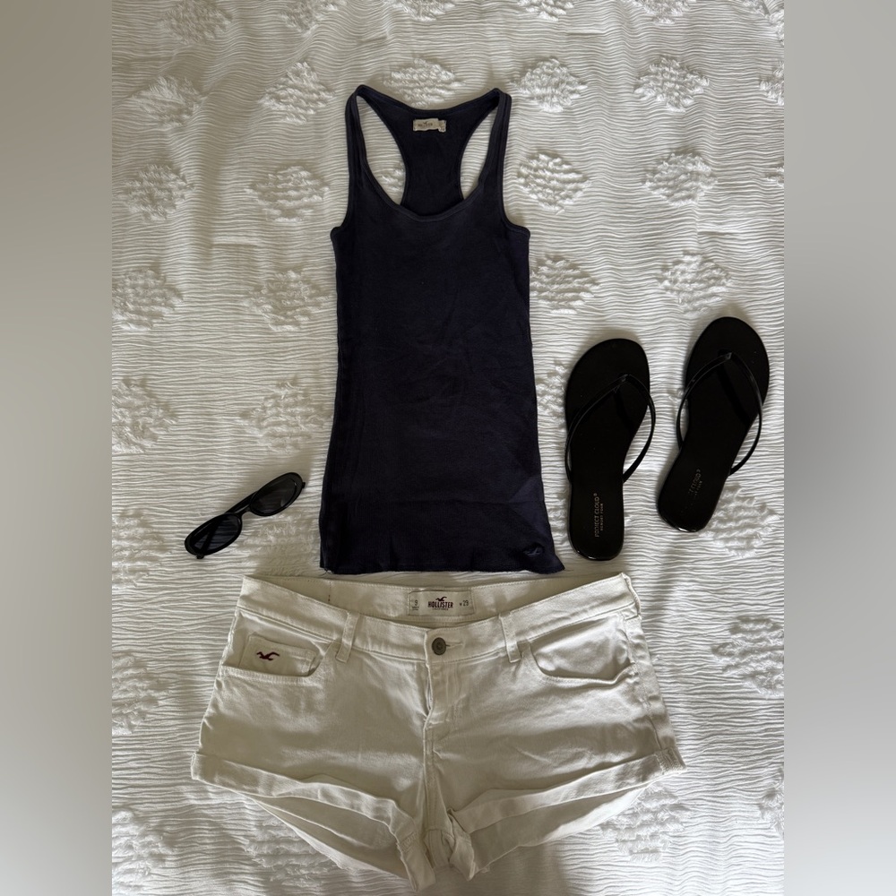 Y2K Hollister Navy Blue Tank Top